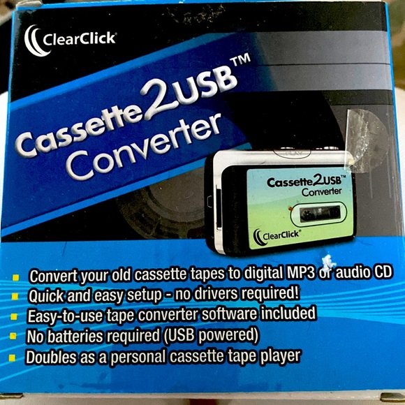 Clear Click Portable Audio & Video Clearclick Cassette 2 Usb